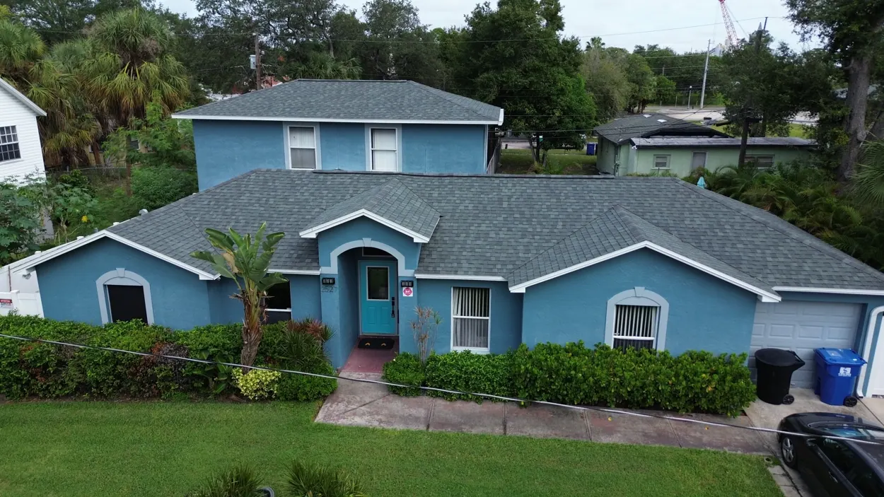 Exterior at the real Southern Oasis residence